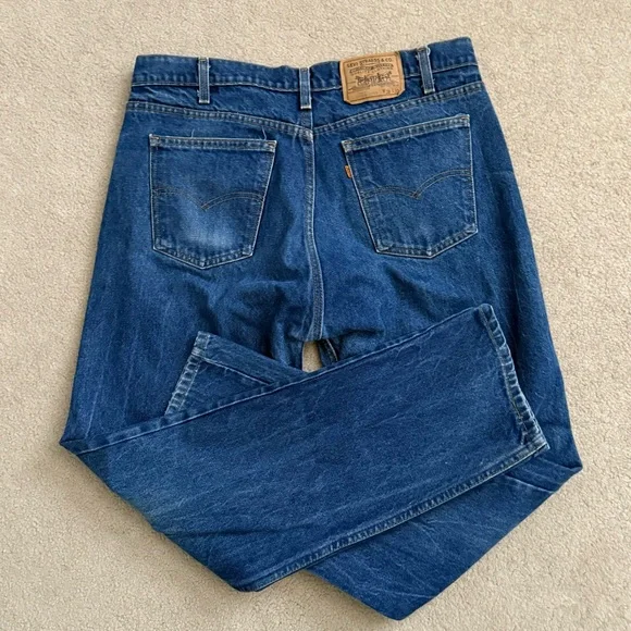 Vintage 1988 Levi’s 505 Orange Tab Straight Leg Jeans 38 X 32 USA